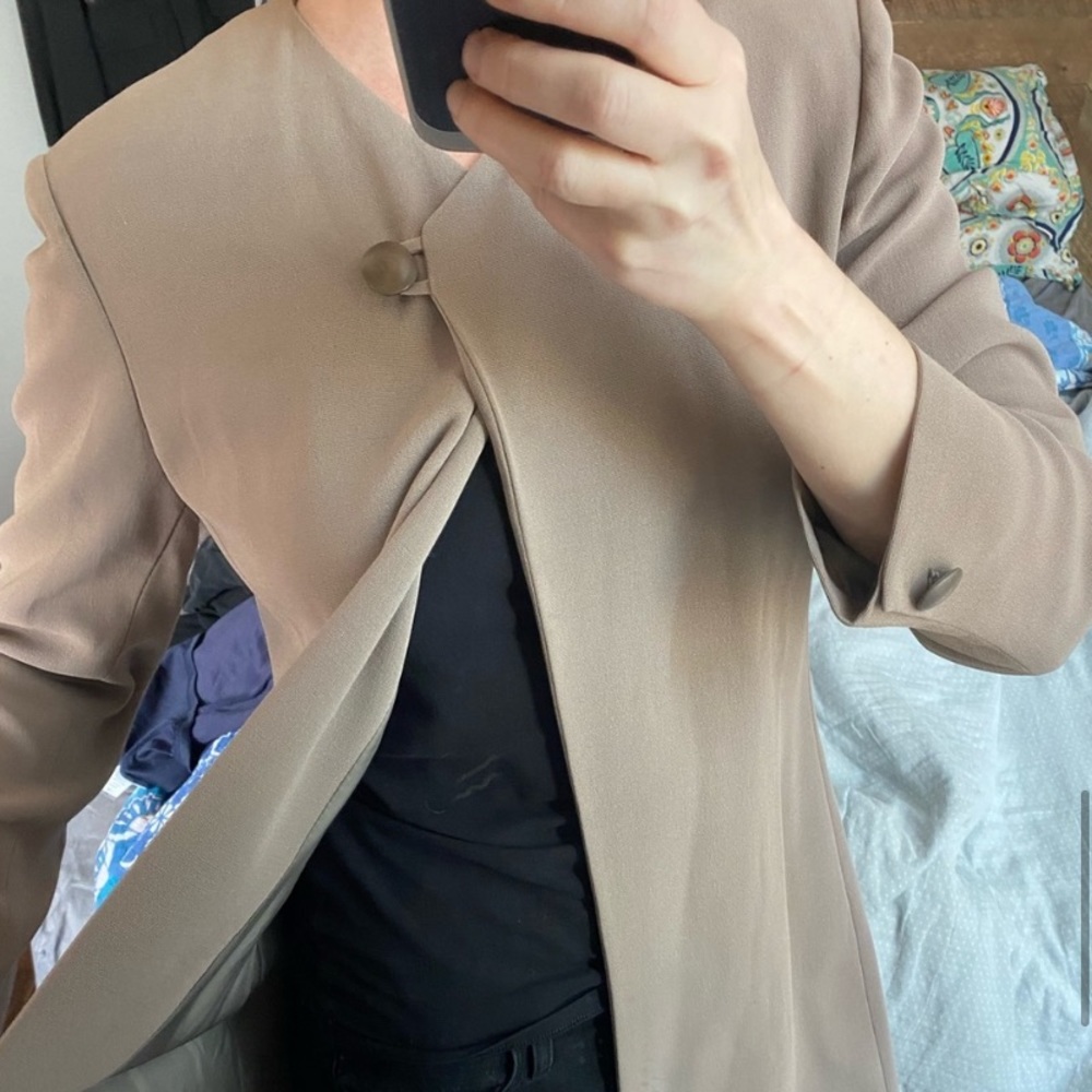 30-50% OFF BUNDLES! MAXMARA SPRING DUSTER TRENCH COAT BLAZER MAXI SUIT JACKET - Picture 9 of 16